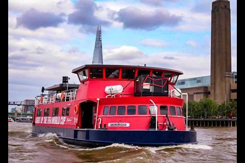 The conversion of the 'MV Pearl of London' was completed at the beginning of May Photo: London Party Boats